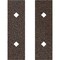 Ekena Millwork Premium Barn Door Hollow Core Plates (set of 2), Copper Vein GB6001HCPCV - alternate 2